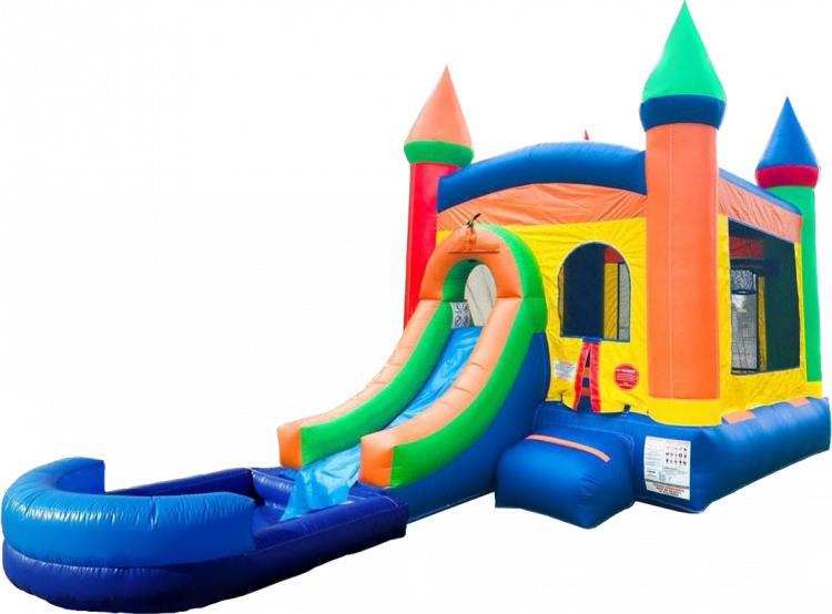 Rainbow Bounce N’ Slide (Can Be Used Wet Or Dry)